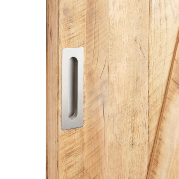 Rvs schuifdeurkomgreep verdiept