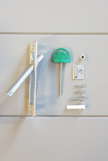 Rvs slot voor schuifdeur 0