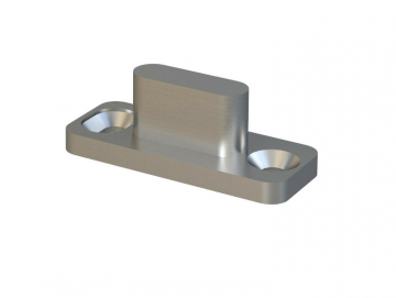 Rvs t vloergeleider met schroeven