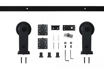 Scchuifdeursyteem zwart vouwdeur