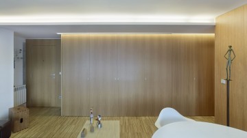 Scharnier schuifdeuren gesloten