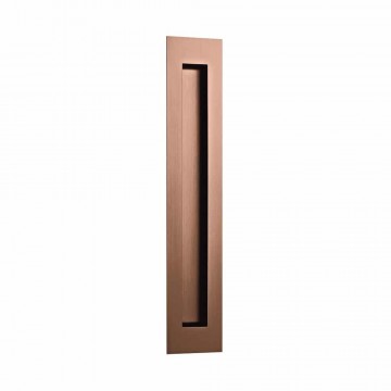 Schuifdeur kom greep rvs inlaat geometric koper extra lang