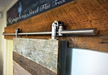 Schuifdeur met rvs schuifdeurbeslag