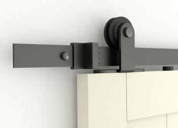 Schuifdeur rolhanger zwart