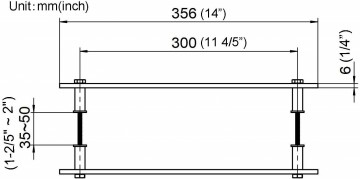 Schuifdeur rvs deurgreep maat