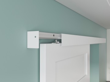 Schuifdeur witte rail