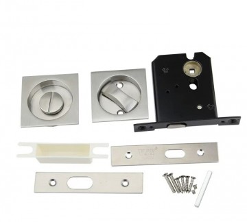 Schuifdeurslot vierkant wc nikkel