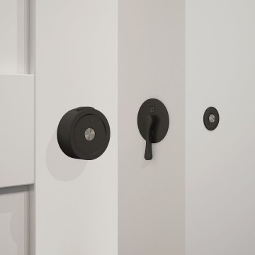 Schuifdeurslot zwart inbouw