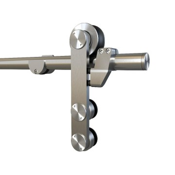 Schuifdeursysteem manchester rolhanger rvs glasdeur 1