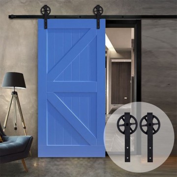 Schuifdeursysteem met grote wielen