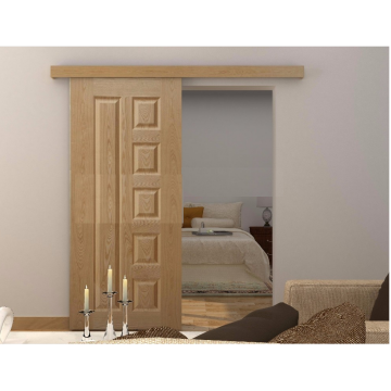 Schuifdeursysteem met houten koof