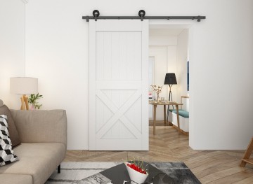 Schuifdeursysteem modern boveop zwart