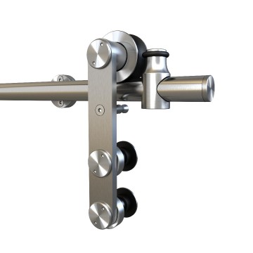 Schuifdeursysteem rvs basic rond