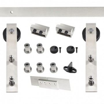 Schuifdeursysteem standaard gebogen rvs