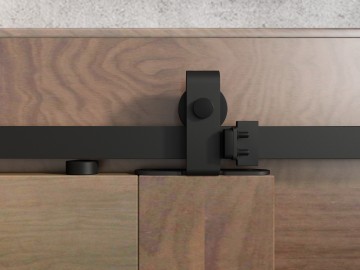 Schuifdeursysteem voor vitrinekast industrieel