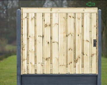 Schutting schuifdeursysteem st80