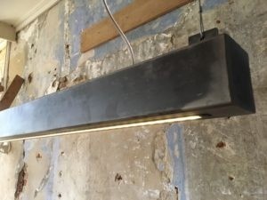 Stalen kokerlamp led steel
