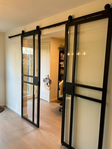 Stalen schuifdeur op maat overijssel