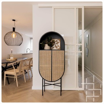 Stalen schuifdeur wit staal