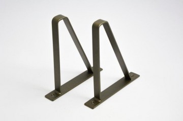 Stalen wandplank beugels zwart