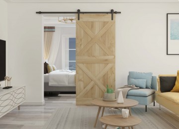 Standaard schuifdeursysteem zwart