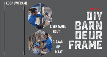 Stap 3 diy schuifdeurframe