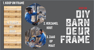 Stap 4 diy schuifdeurframe