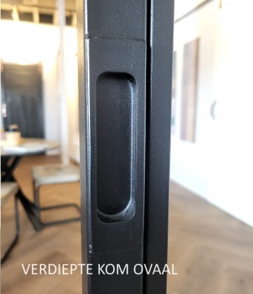 Verdiepte kom in staaldeur 6