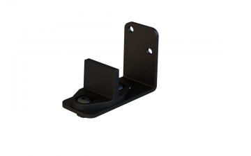 Verstelbare vloergeleider wandmontage zwart