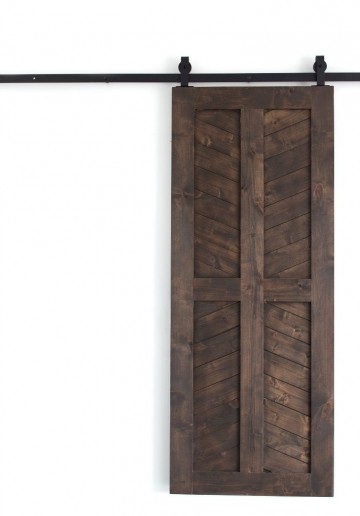 Visgraat deur schuifdeur