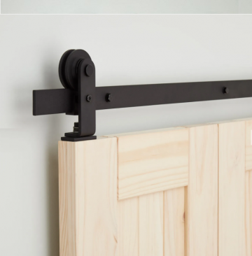 Vouwdeur grenen kleine opening schuifdeur en suite geopend detail 1