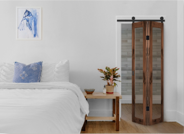 Vouwdeuren met glas op maat