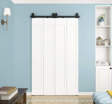 Vouwschuifdeuren zwart industrieel