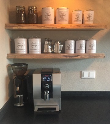 Wandplank eiken gerookt