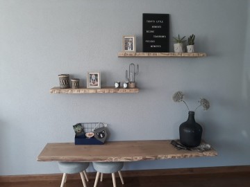 Wandplank extra diep eiken