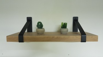 Wandplankdragers staal zwart