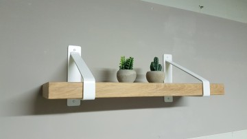 Witte robuuste plankdragers