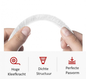 Witte tochtbroste stofborstel