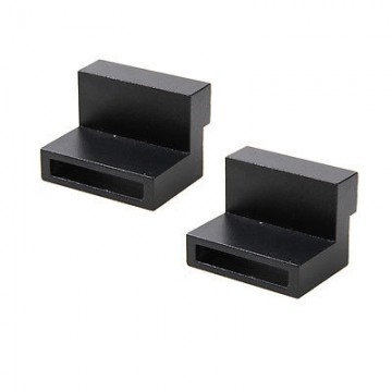 Zijaanzicht deurstopper schuifdeur