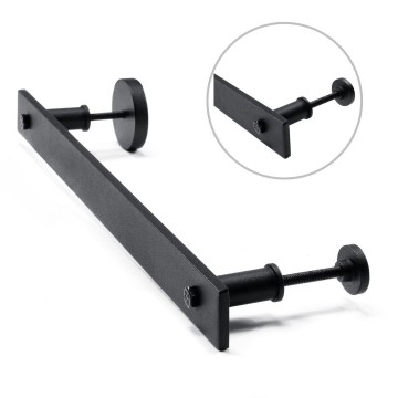 Zwart deurgreep met opbouw kom