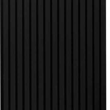 Zwart eiken detail schuifdeur akoestisch