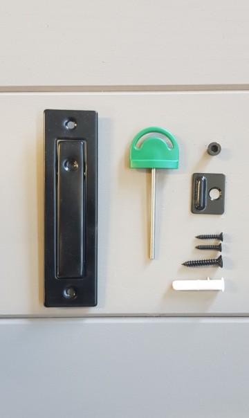 Zwart inbouwspot schuifdeur