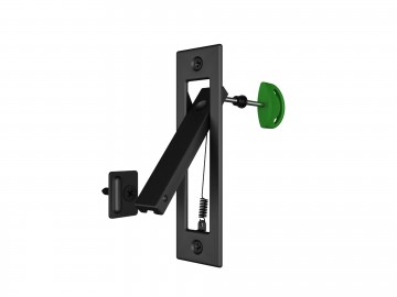 Zwart schuifdeurslsot