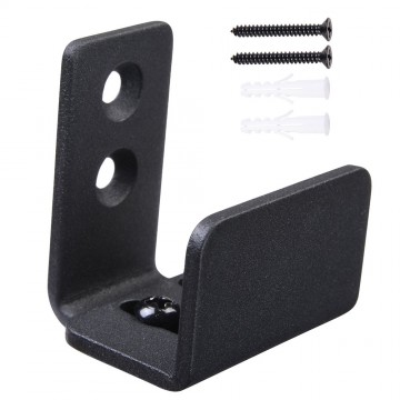 Zwarte geleider schuifdeur