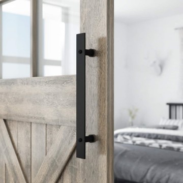 Zwarte handgreep staal