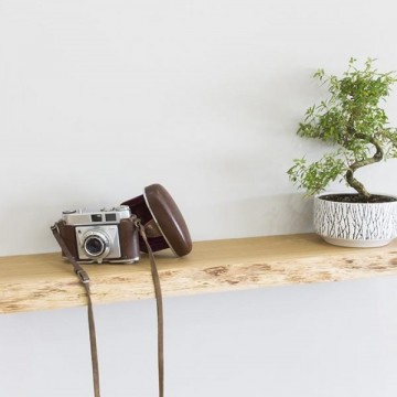 Zwevende wanplank eiken 1