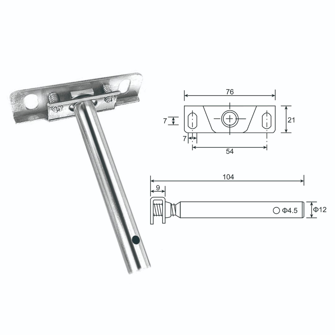 Blinde plankdrager met - Wandplanken en plankdragers - schuifdeur-totaal