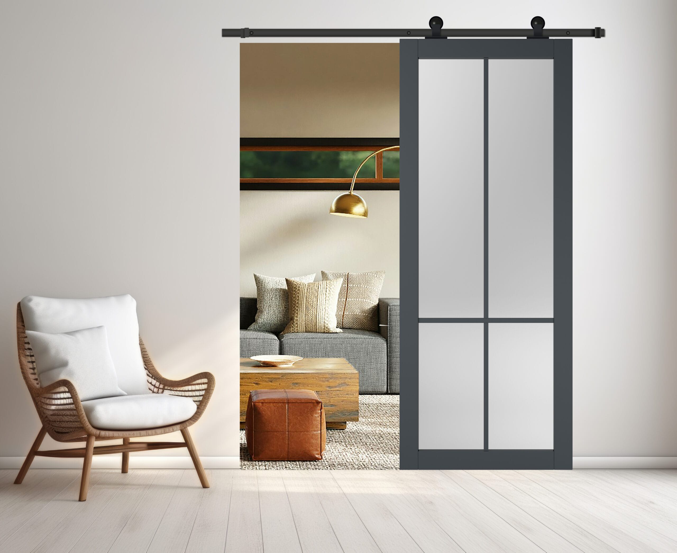Slimline Split Glas voor de wand