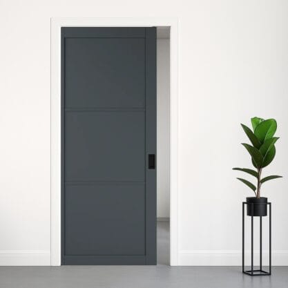 Slimline Ladder Dicht schuifdeur in de wand